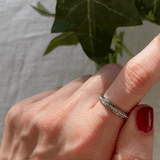 Elba thin rotating ring - stainless steel silver