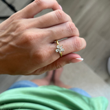 Ella spinning ring - recycled stainless steel - Gold