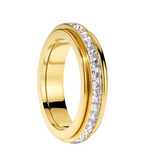 Elba rotation ring - stainless steel 18k gold plating