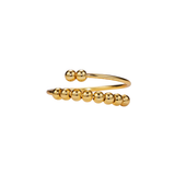 Vanessa shooting stress ring - Sterling Silver 925 gold plating