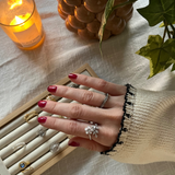 Elba thin rotating ring - stainless steel silver
