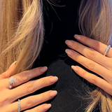 Elba thin rotating ring - stainless steel silver