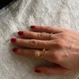 Elba thin rotation ring - stainless steel 18k gold plating