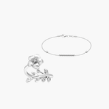Set Saga ring + Hanna armband -Silver