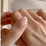 Saga spinning ring - recycled stainless steel (Adjustable/onesize) - Silver